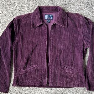 Corduroy Purple Jacket by Quizz New York